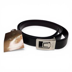 NWT Peruzzi Genuine Calfskin Belt Men Brown Reversible Italian Leather Dressy 42